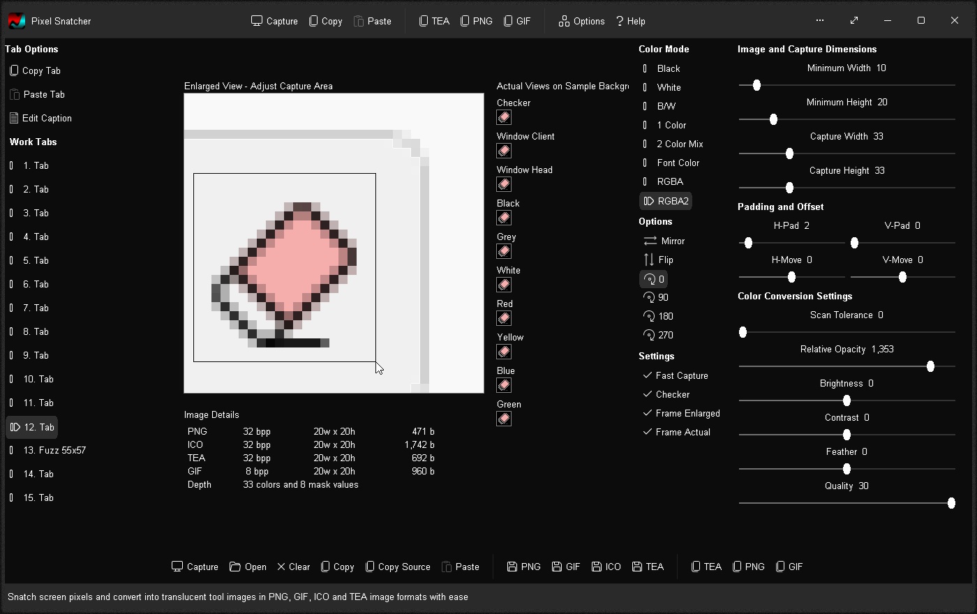 Click and drag within Enlarged View to adjust capture area and regenerate image
Click to view image full size in a new tab